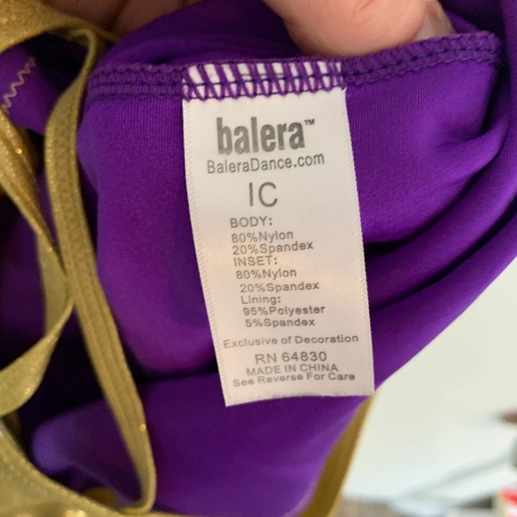 Girls Balera Gymnastics/Dance Leotard - IC - Picture 3 of 3